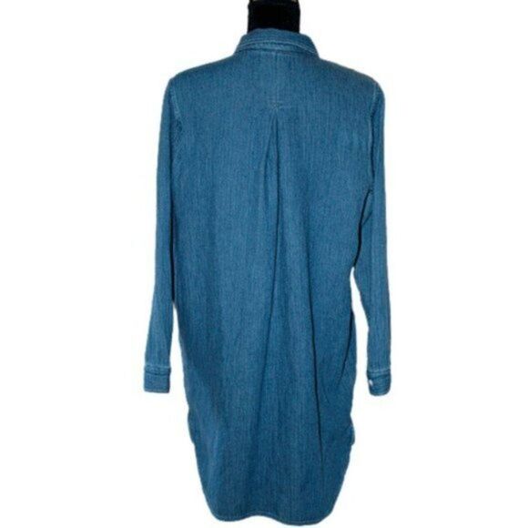Madewell Chambray Popover Shirtdress Size M - Picture 3 of 7